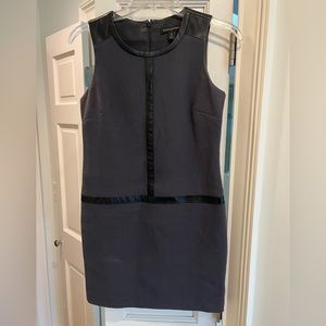Black with leather detailing Banana Republic dress